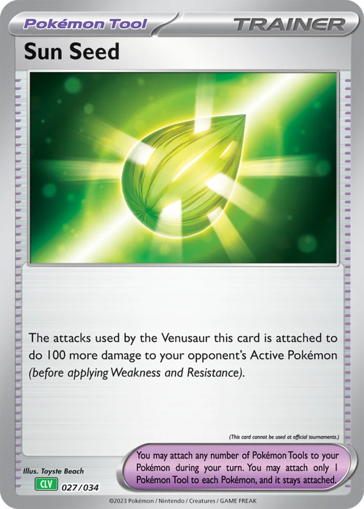 Sun Seed, Pokémon Trading Card Game Classic—Venusaur 027/034