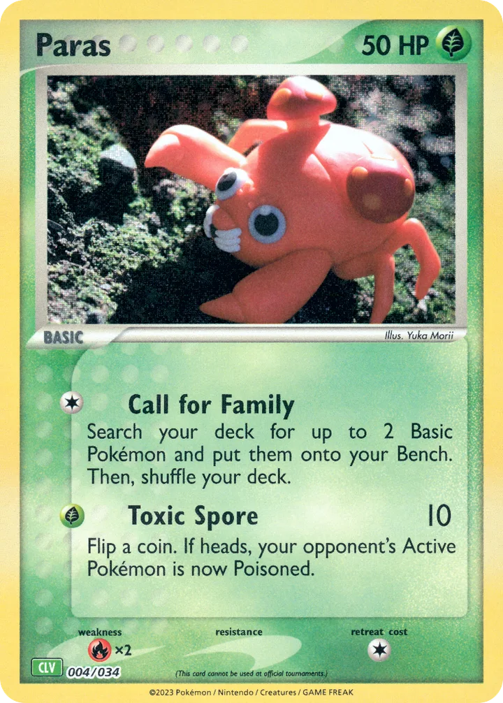 Paras, Pokémon Trading Card Game Classic—Venusaur 004/034