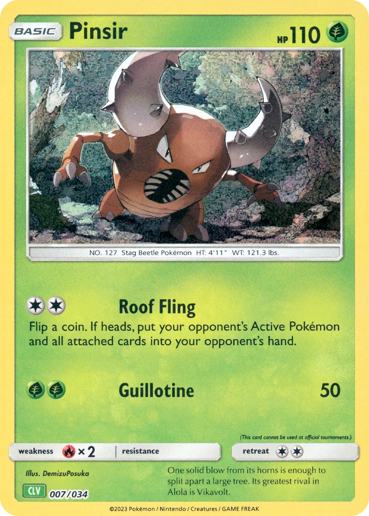 Pinsir, Pokémon Trading Card Game Classic—Venusaur 007/034