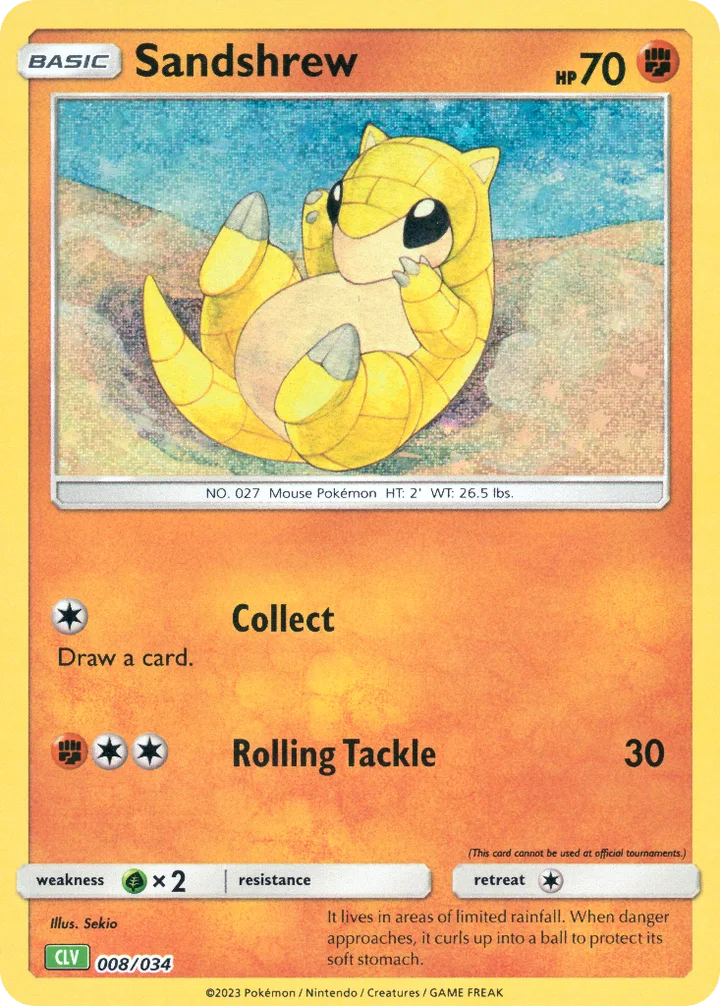 Sandshrew, Pokémon Trading Card Game Classic—Venusaur 008/034