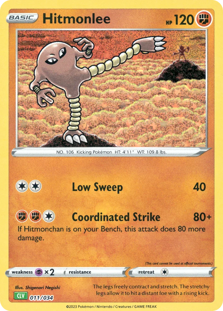 Hitmonlee, Pokémon Trading Card Game Classic—Venusaur 011/034