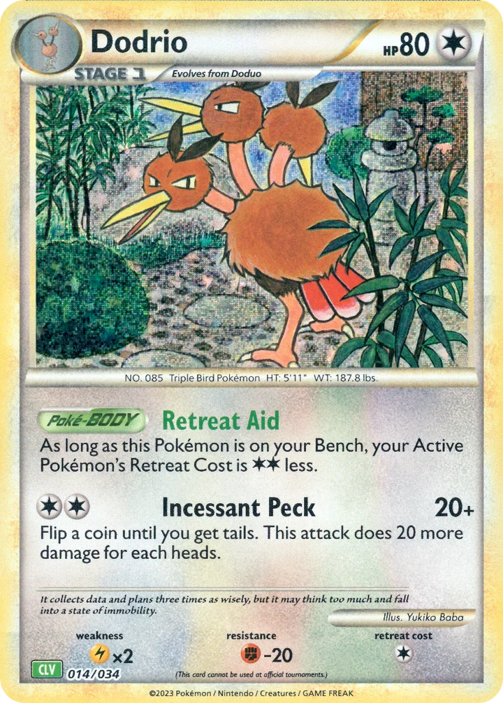 Dodrio, Pokémon Trading Card Game Classic—Venusaur 014/034