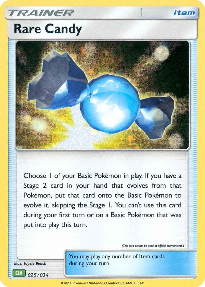 Rare Candy, Pokémon Trading Card Game Classic—Venusaur 025/034