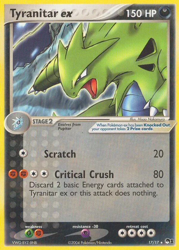 Tyranitar ex, POP Series 1 17/17