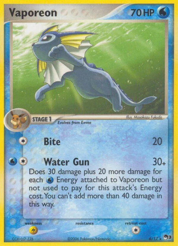 Vaporeon, POP Series 3 6/17