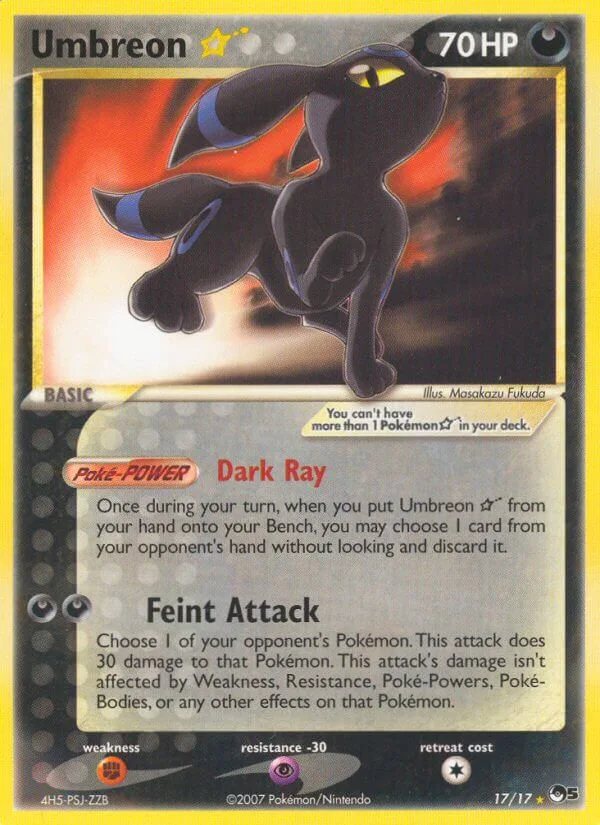 Umbreon Star, POP Series 5 17/17