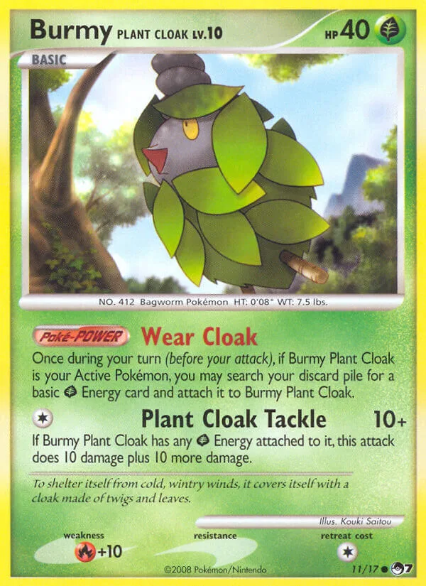 Burmy Plant Cloak, POP Series 7 11/17