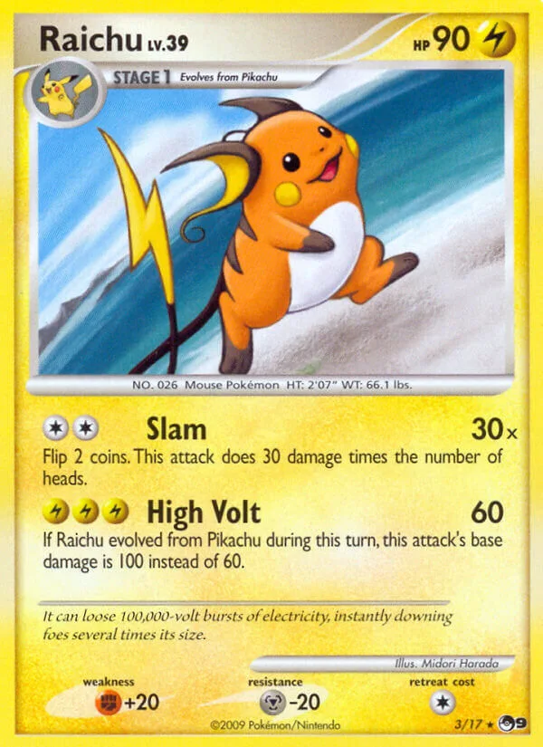 Raichu, POP Series 9 3/17