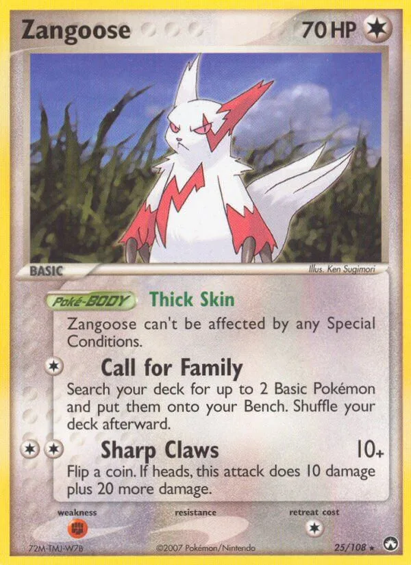 Zangoose, Power Keepers 25/108