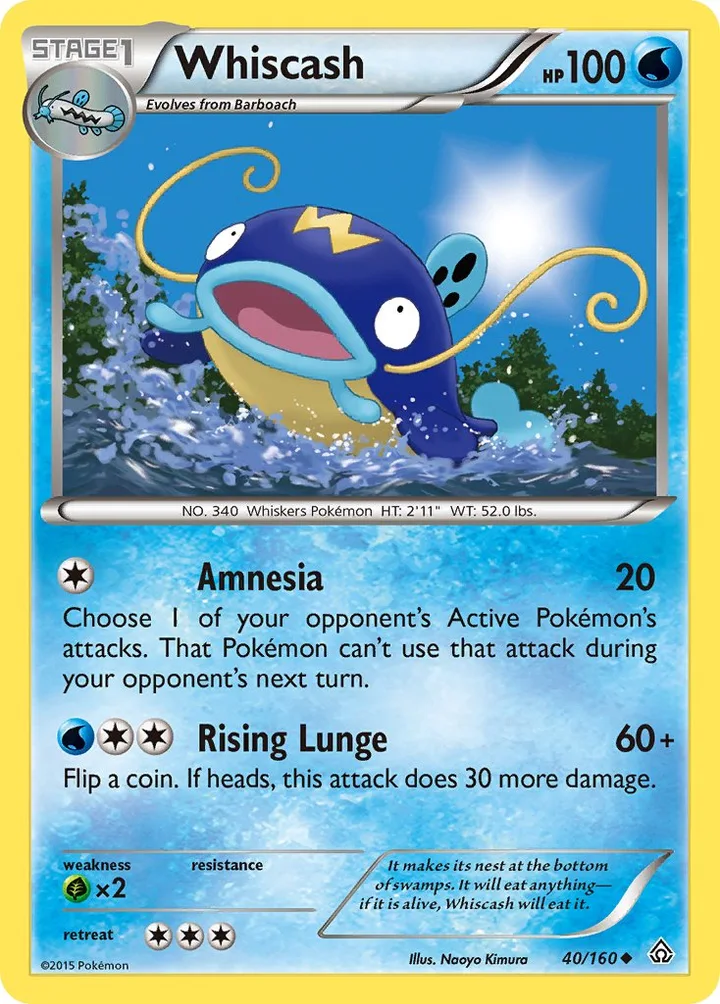 Whiscash, Primal Clash 40/160