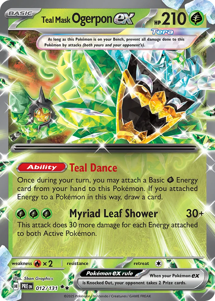 Teal Mask Ogerpon ex, Prismatic Evolutions 012/131