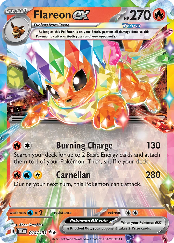 Flareon ex, Prismatic Evolutions 014/131
