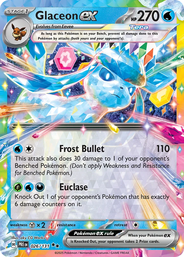Glaceon ex, Prismatic Evolutions 026/131