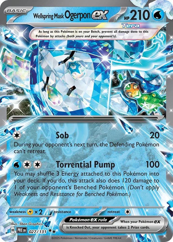 Wellspring Mask Ogerpon ex, Prismatic Evolutions 027/131