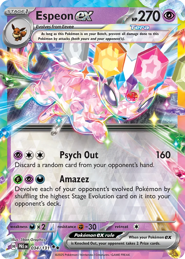 Espeon ex, Prismatic Evolutions 034/131