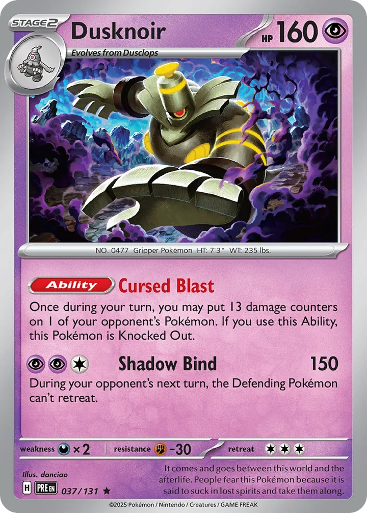 Dusknoir, Prismatic Evolutions 037/131