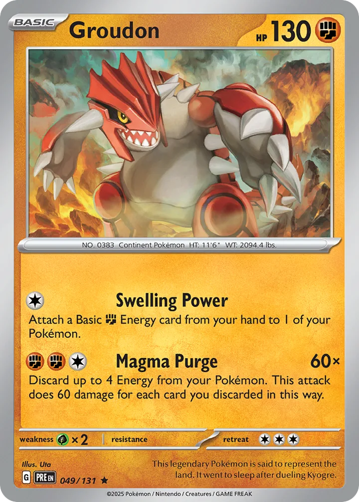 Groudon, Prismatic Evolutions 049/131