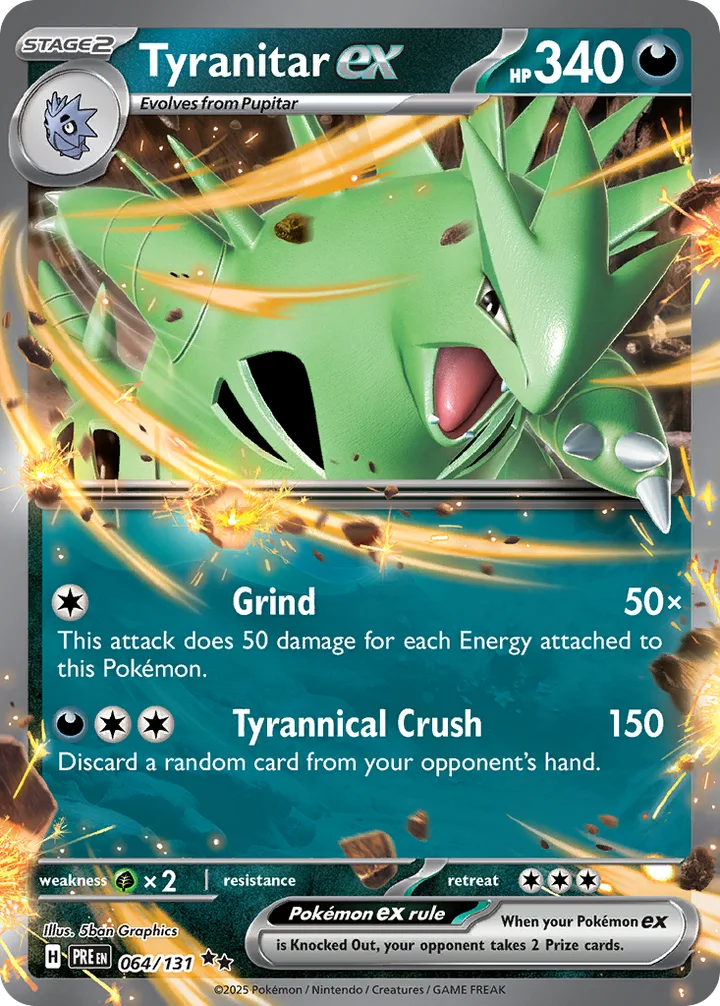 Tyranitar ex, Prismatic Evolutions 064/131