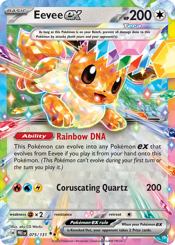 Eevee ex, Prismatic Evolutions 075/131