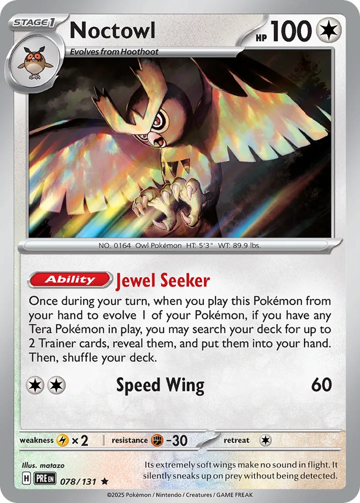 Noctowl, Prismatic Evolutions 078/131