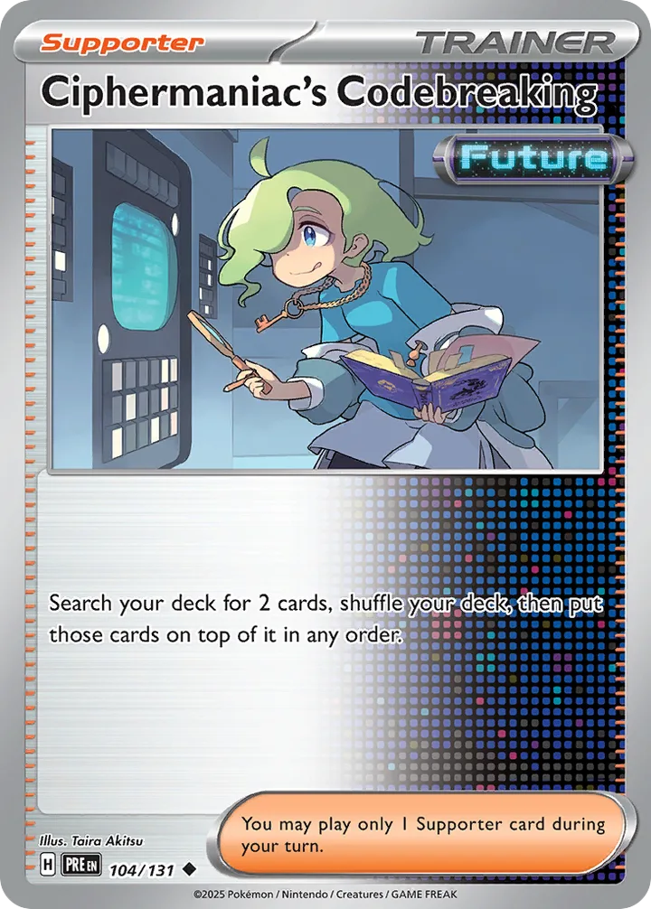 Ciphermaniac’s Codebreaking, Prismatic Evolutions 104/131