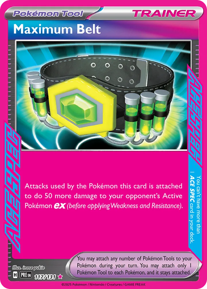 Maximum Belt, Prismatic Evolutions 117/131
