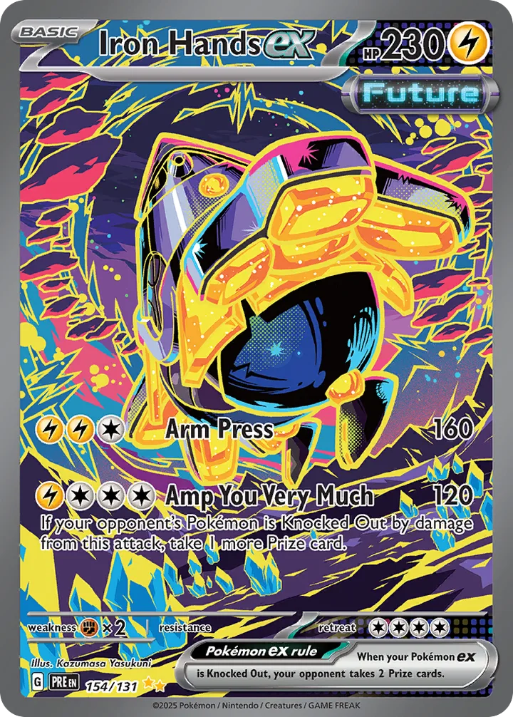 Iron Hands ex, Prismatic Evolutions 154/131