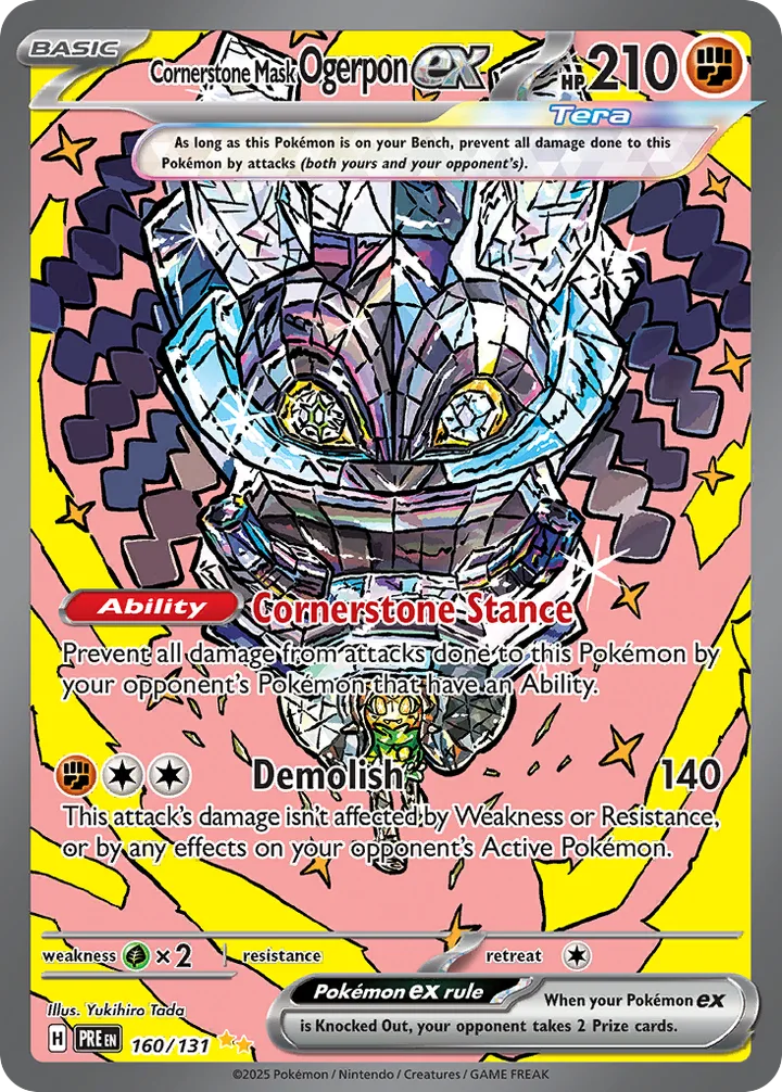 Cornerstone Mask Ogerpon ex, Prismatic Evolutions 160/131