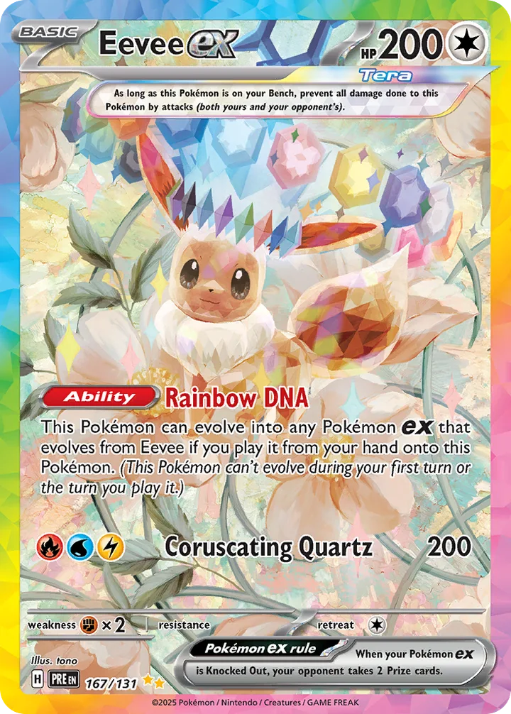 Eevee ex, Prismatic Evolutions 167/131