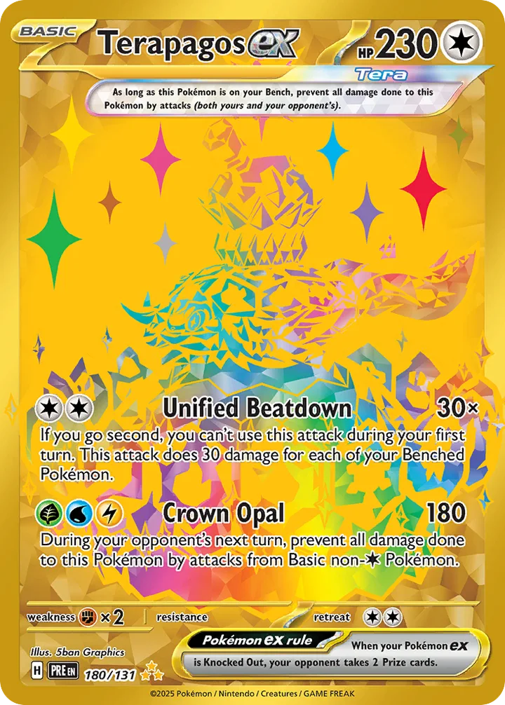 Terapagos ex, Prismatic Evolutions 180/131
