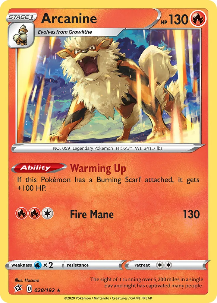 Arcanine, Rebel Clash 028/192