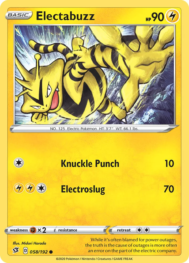 Electabuzz, Rebel Clash 058/192