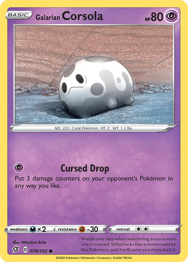 Galarian Corsola, Rebel Clash 078/192