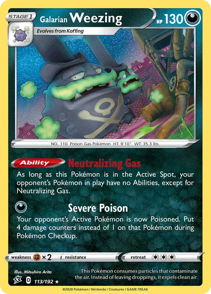 Galarian Weezing, Rebel Clash 113/192