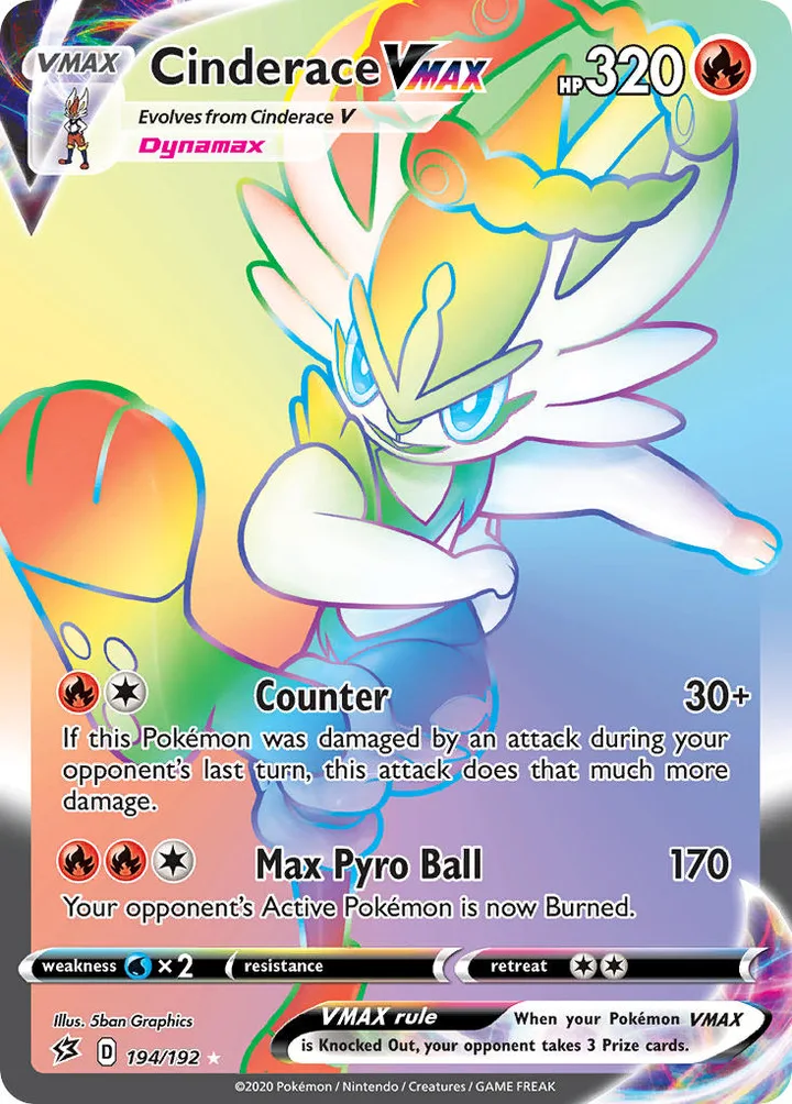 Cinderace VMAX, Rebel Clash 194/192