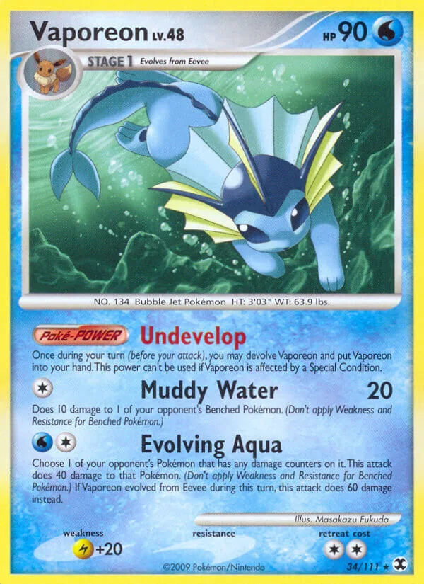 Vaporeon, Rising Rivals 34/111