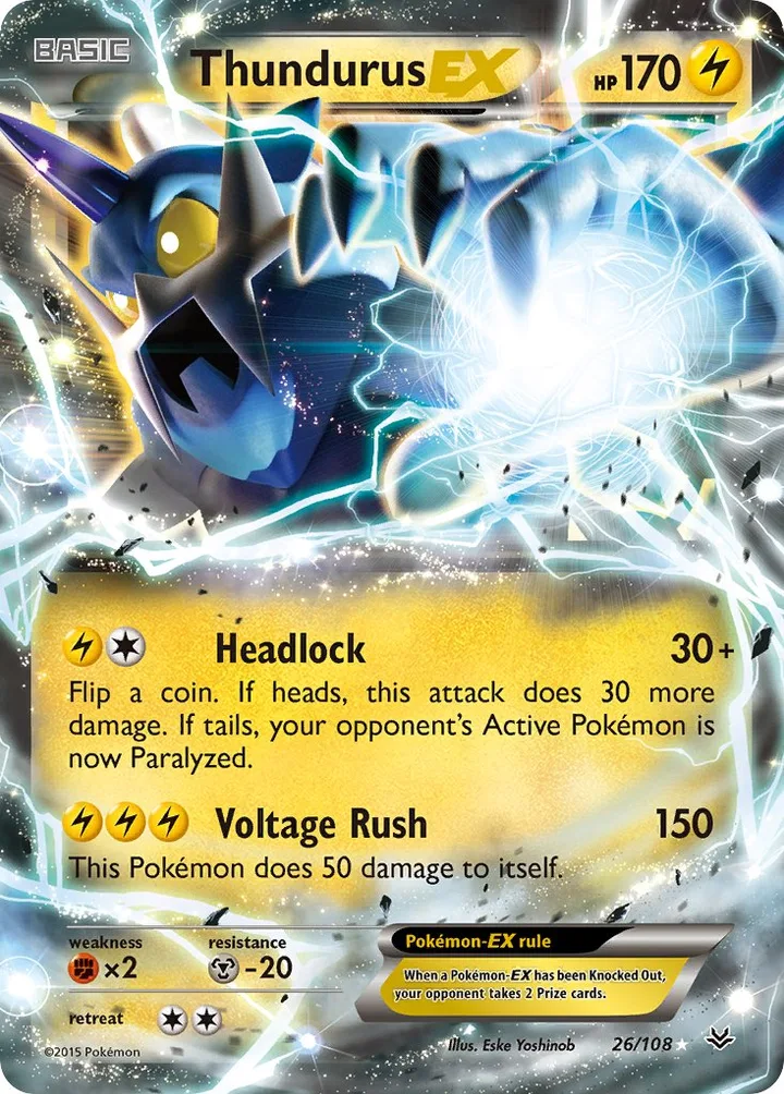 Thundurus-EX, Roaring Skies 26/108