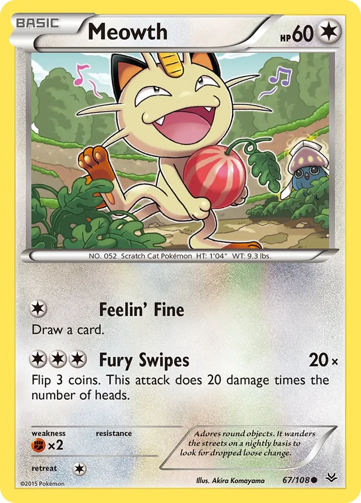 Meowth, Roaring Skies 67/108