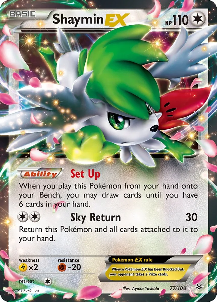 Shaymin-EX, Roaring Skies 77/108