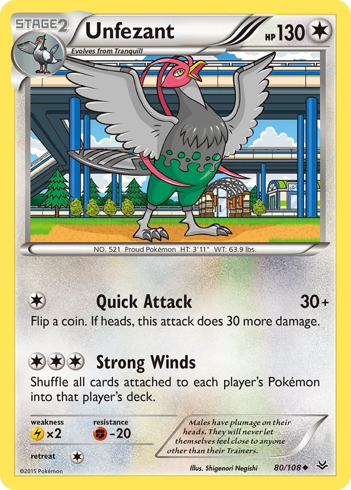 Unfezant, Roaring Skies 80/108