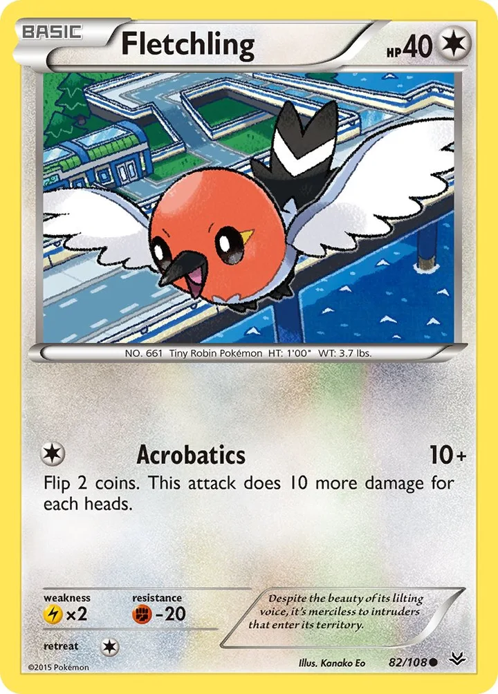 Fletchling, Roaring Skies 82/108