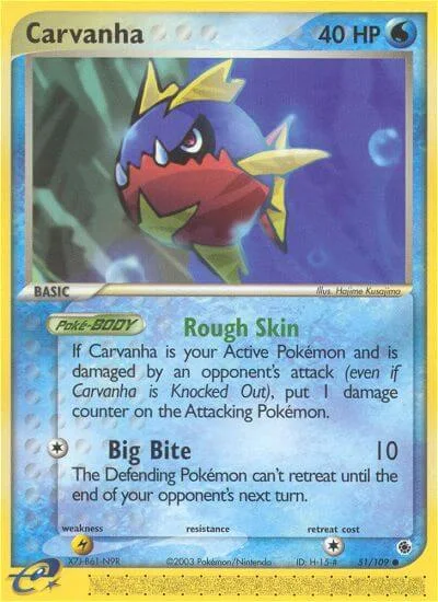 Carvanha, Ruby & Sapphire 51/109