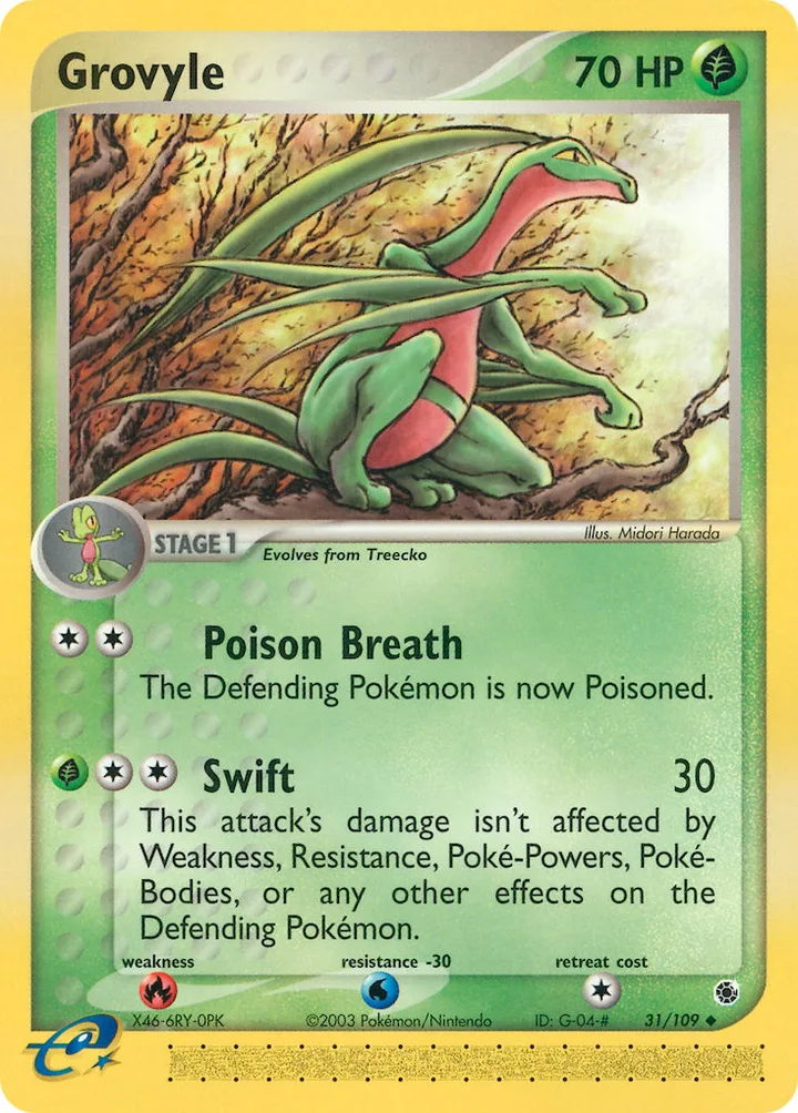 Grovyle, Ruby & Sapphire 31/109