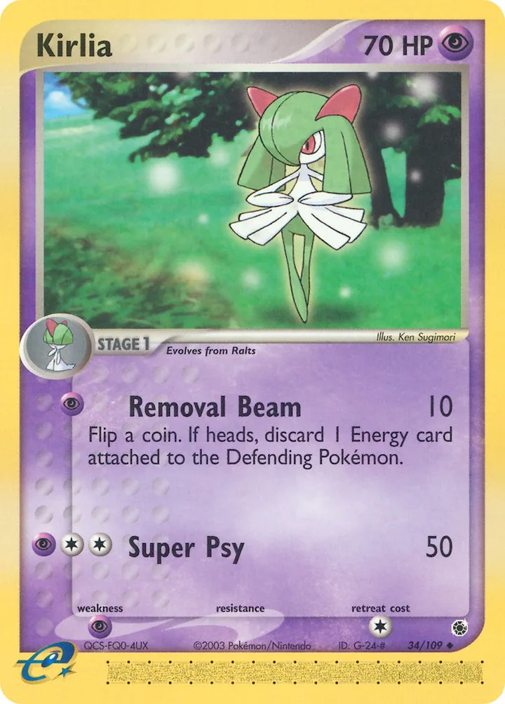 Kirlia, Ruby & Sapphire 34/109