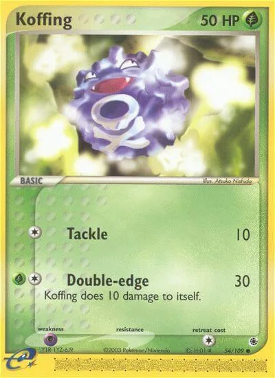 Koffing, Ruby & Sapphire 54/109