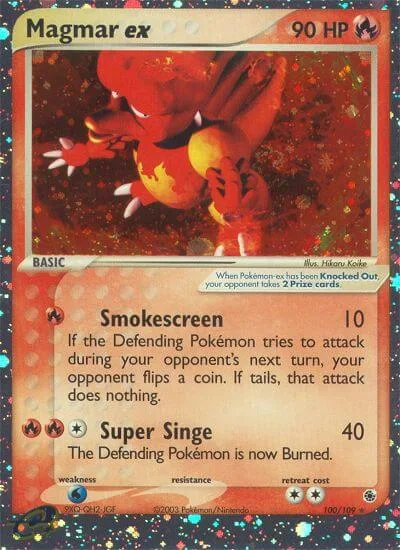 Magmar ex, Ruby & Sapphire 100/109