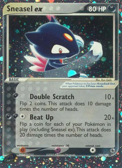 Sneasel ex, Ruby & Sapphire 103/109