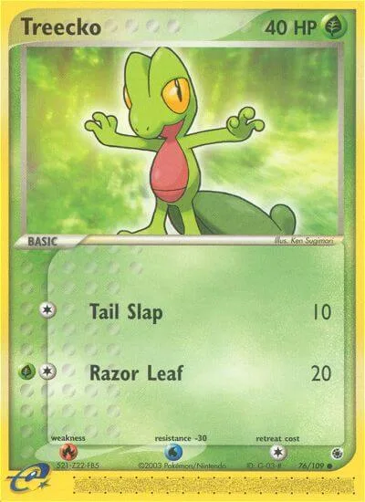 Treecko, Ruby & Sapphire 76/109