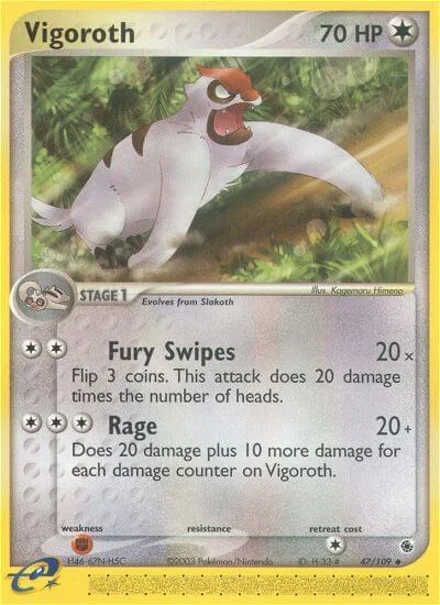 Vigoroth, Ruby & Sapphire 47/109