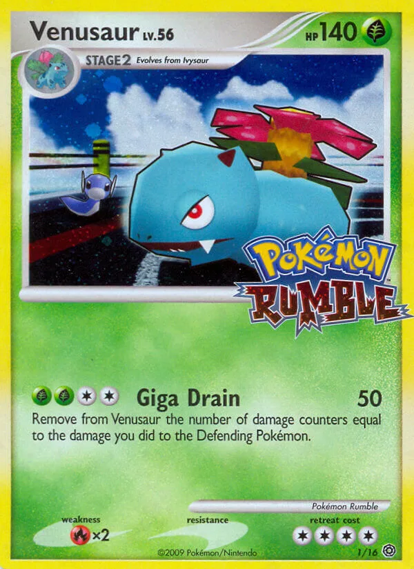 Venusaur, Rumble 1/16